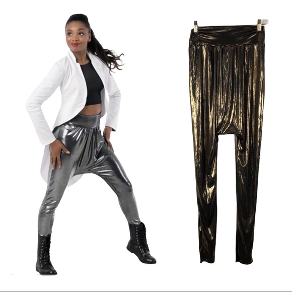 balera Pants - Balera Performance Harem Metallic Pants Size M